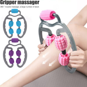 4-Wheel U-Shape Muscle Massager – Full Body Recovery Tool for Sports & Fitness