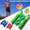 Jump Rope with Digital Counter – Tangle-Free Adjustable Skipping Rope for Home Workouts